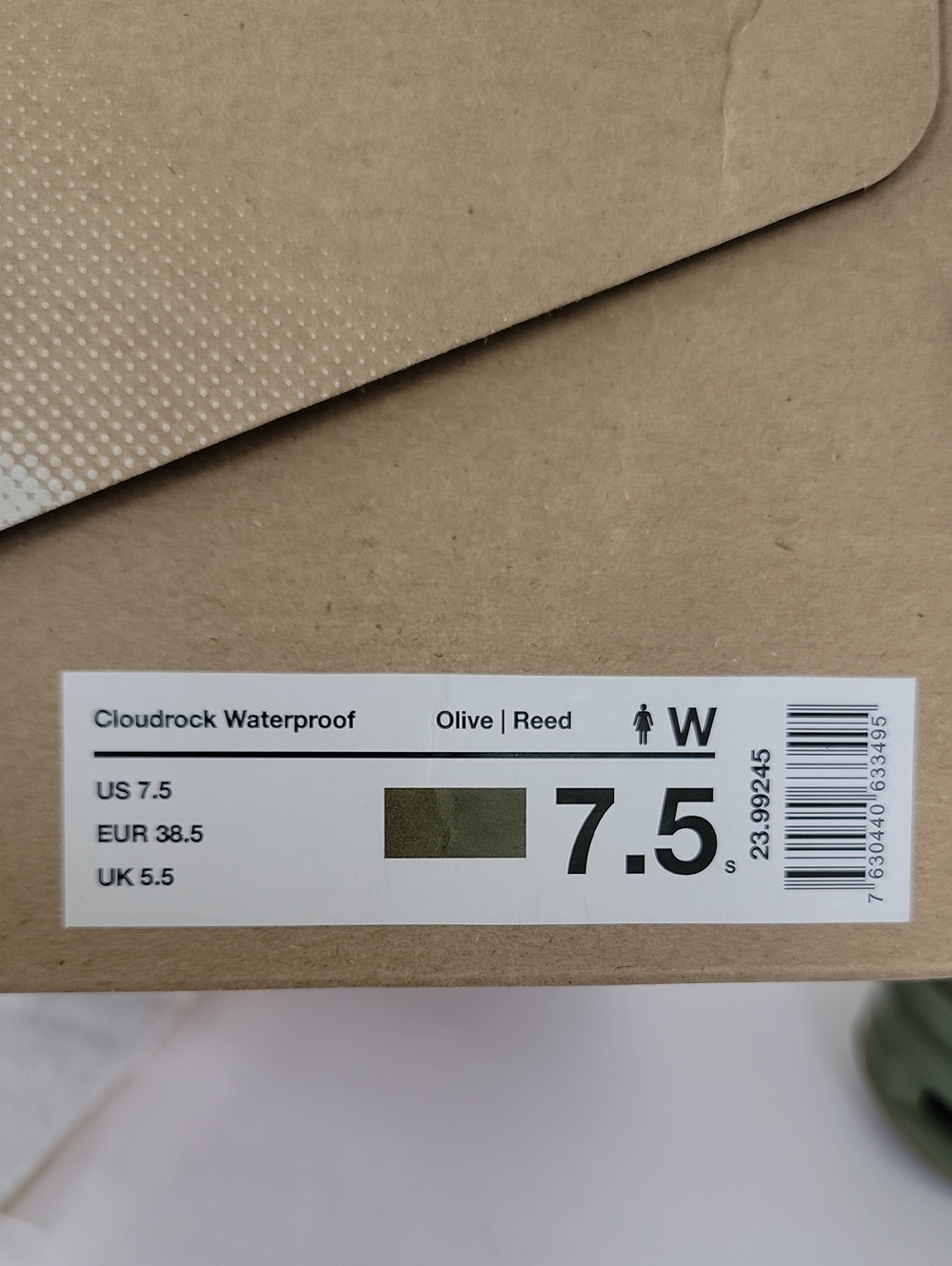 On Cloudrock Waterproof Women's Mid Top Hiking Shoes Green Lace Up 23-99245 - Picture 10 of 10